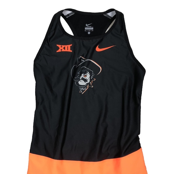 Nike Womens Singlet USA MADE Oklahoma State OSU Areoswift Size M 918112-XXX RARE - Picture 3 of 14